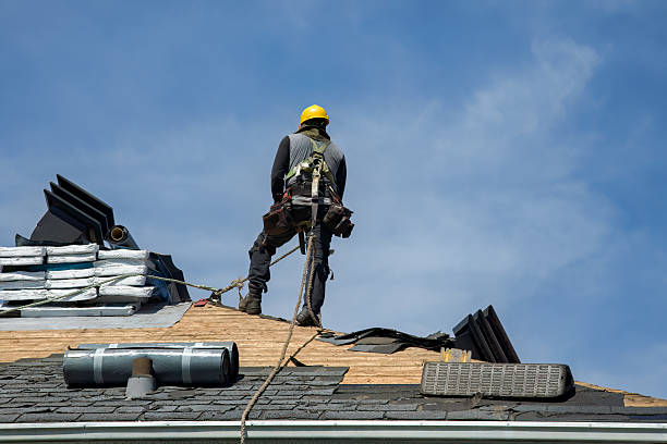 Professional Roofing technician working in Port Orford, OR